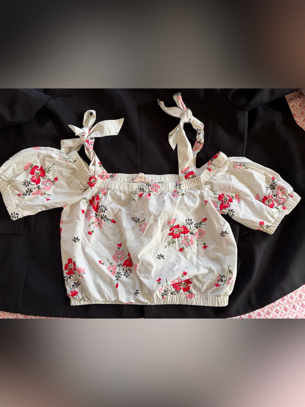 Rebecca Taylor floral crop top